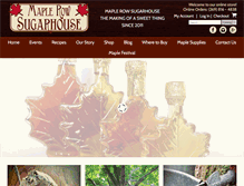 Tablet Screenshot of maplerowsugarhouse.com